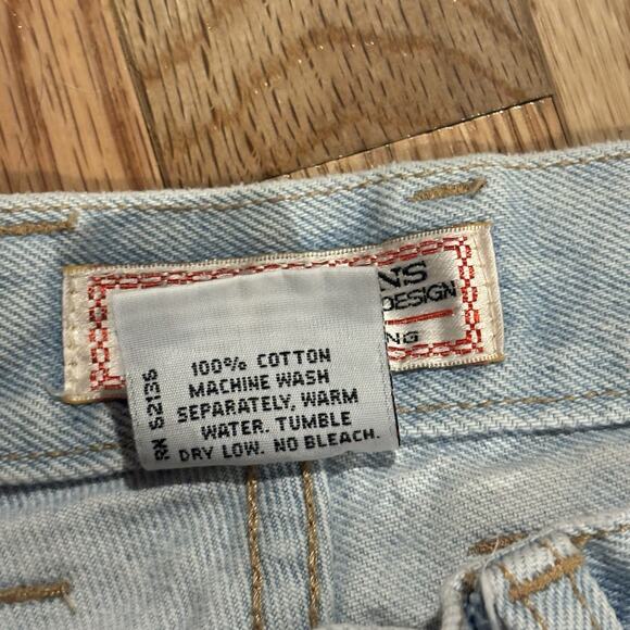 Vintage Guess Light Wash Patchwork High Rise 80s 90s Denim Shorts Vtg Retro - Picture 10 of 10